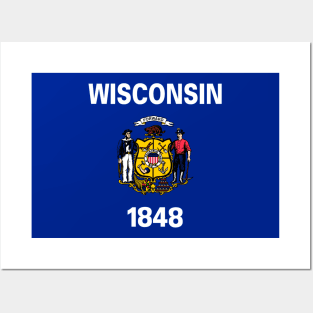 Wisconsin Flag Posters and Art